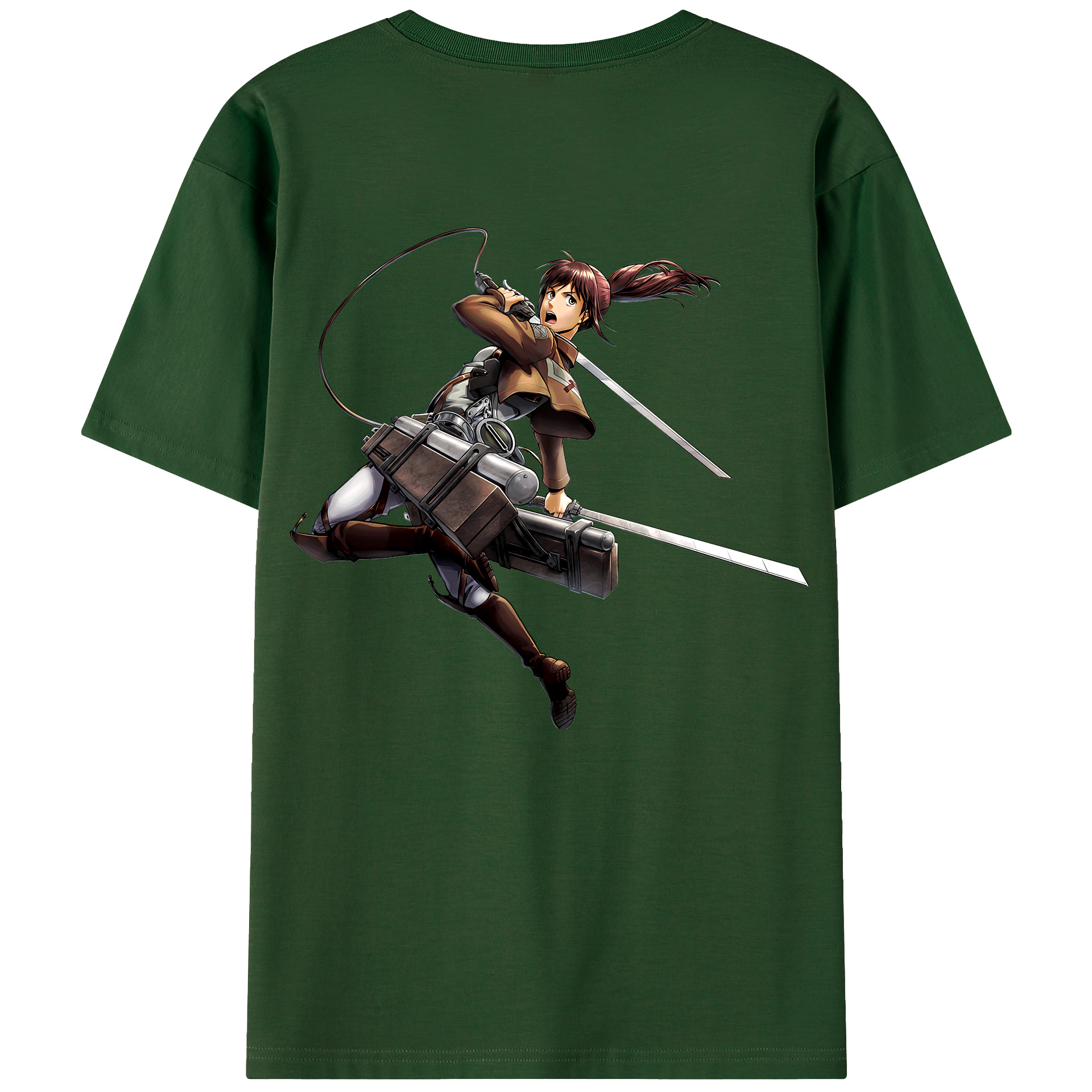 （画像用） 進撃の巨人 サシャ·ブラウス Attack on Titan Sasha Blaus 綿100％半袖Tシャツ（背面プリント）
